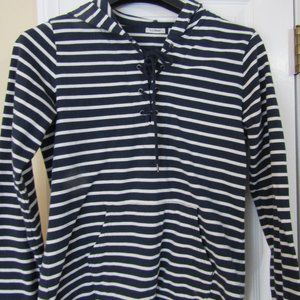 L.L. Bean Woman's Mixed Stripe Pullover Hoodie